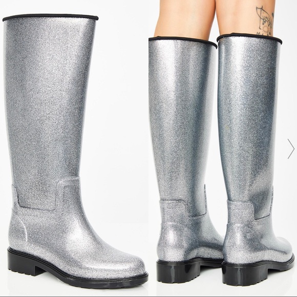 SALE NWT HTF Dolls Kill Melissa Glass Rain Boot - Picture 3 of 7